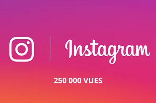 250 000 Vues INSTAGRAM