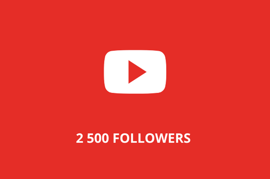 2 500 Abonnés YOUTUBE
