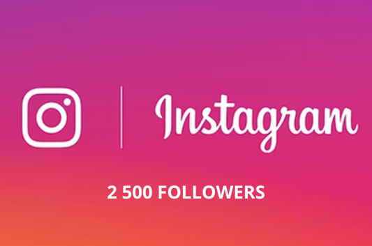 2 500 Abonnés INSTAGRAM