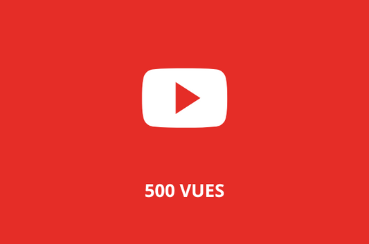 500 Vues YOUTUBE